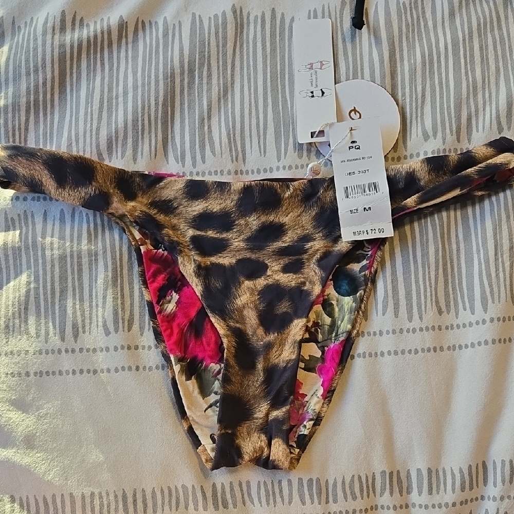 PQ Swim Leopard Print Bikini Bottom